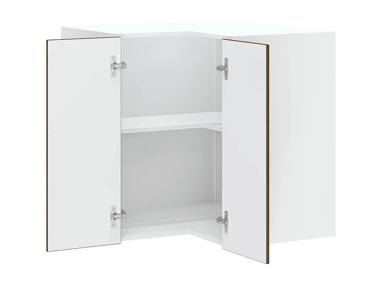 Armoire d'angle murale de cuisine Porto chêne marron