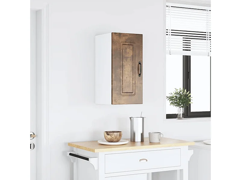 Armoire murale de cuisine Kalmar chêne fumé bois d'ingénierie