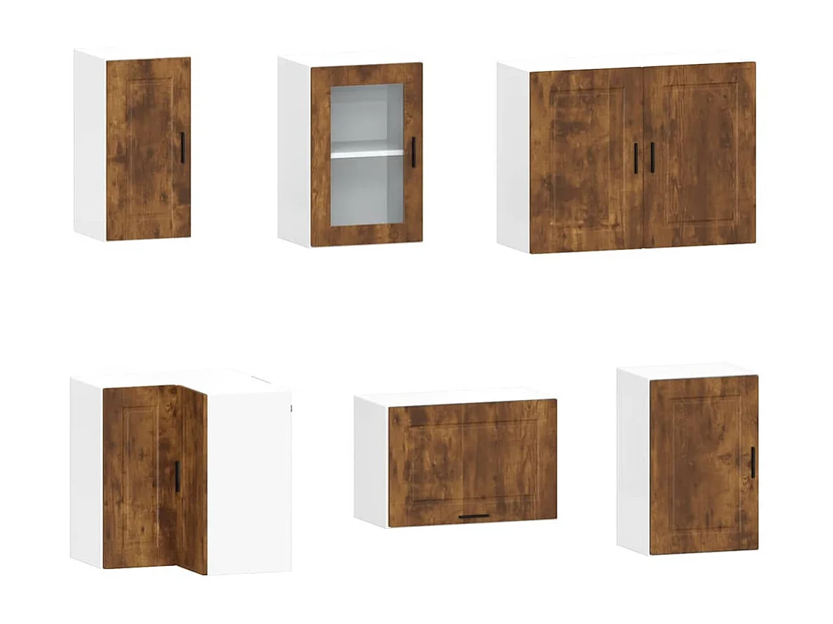 Ensemble d'armoires de cuisine 11 pcs Porto bois d'ingénierie