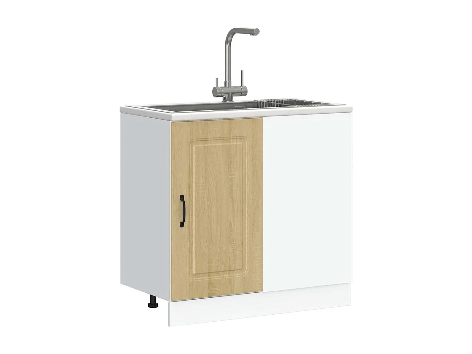 Gabinete de cocina Kalmar de madera de ingeniería de roble Sonoma