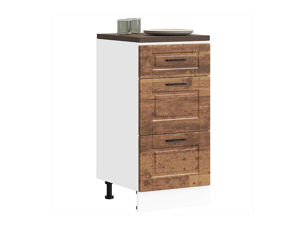 Armoire de cuisine Porto vieux bois bois d'ingénierie