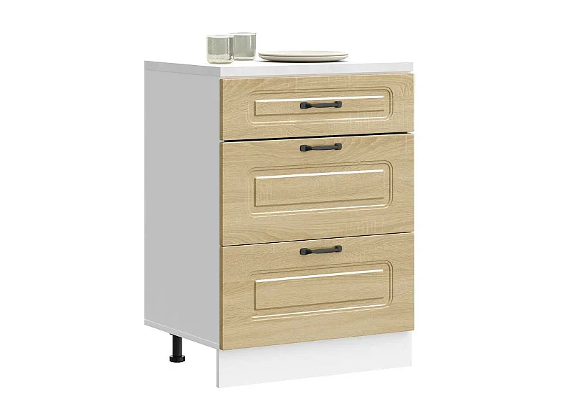 Armoire de cuisine Kalmar chêne sonoma bois d'ingénierie