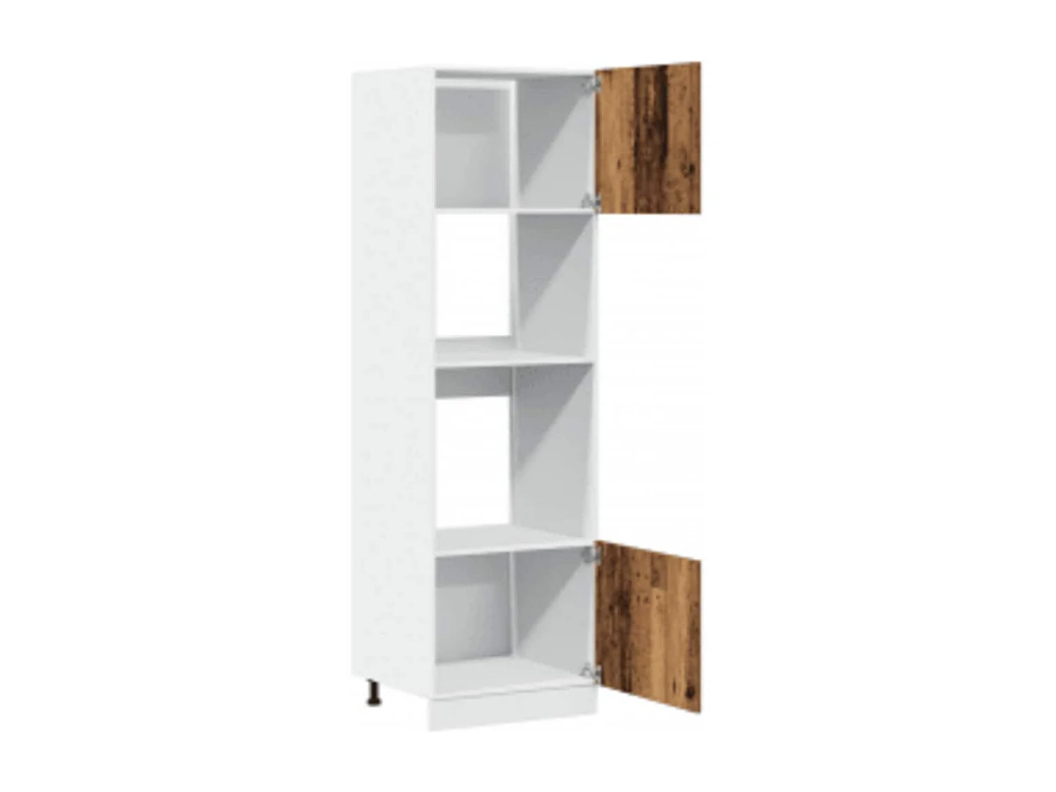 Armoire à micro-ondes vieux bois 60x57x207 cm bois d'ingénierie