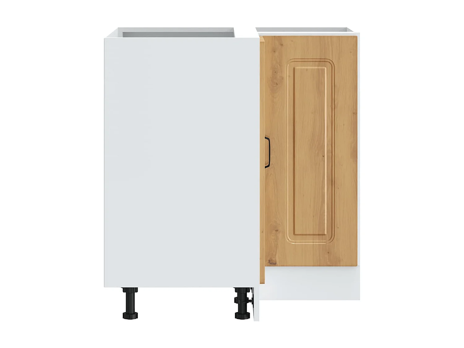 Armoire d'angle de cuisine Kalmar chêne artisanal