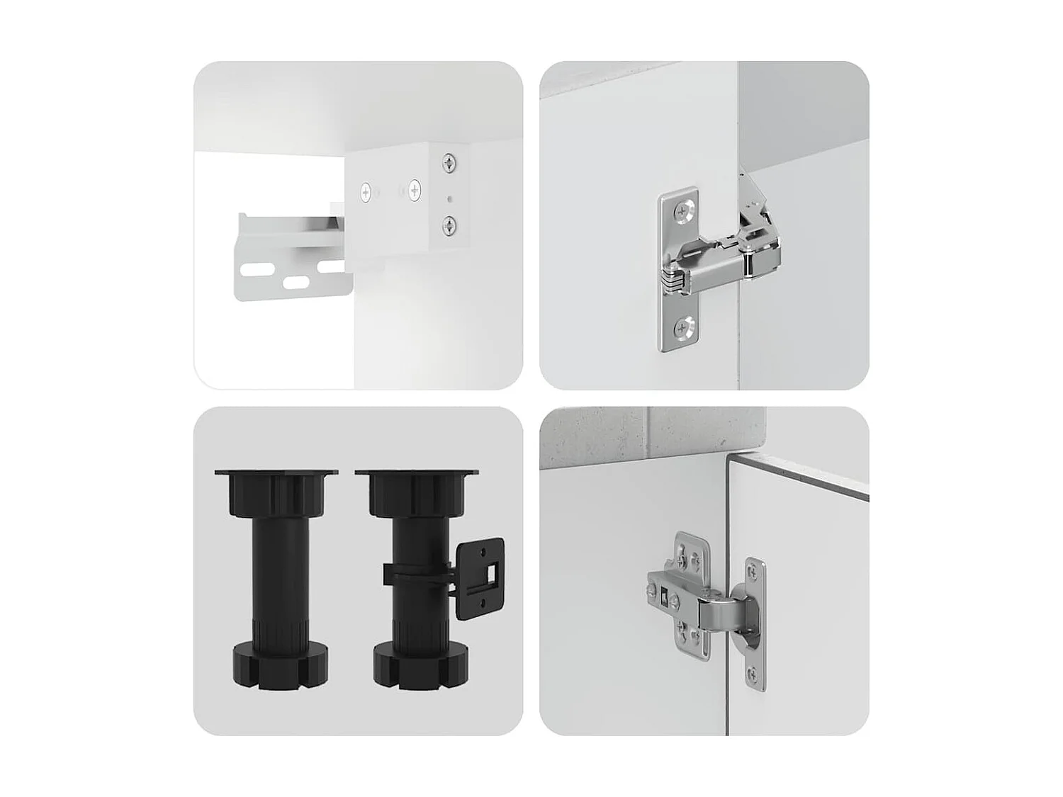 Conjunto de armários de cozinha de madeira projetada Porto 11 peças