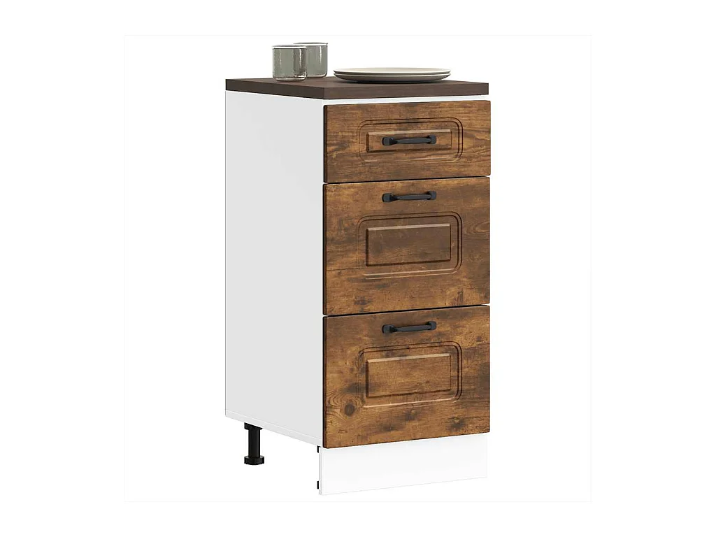 Mobile da cucina Kalmar in rovere affumicato, legno ingegnerizzato