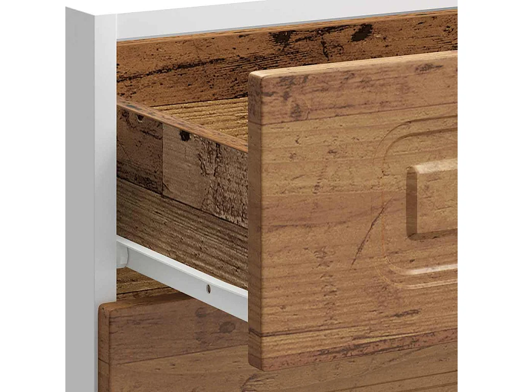 Armoire de cuisine Kalmar vieux bois bois d'ingénierie