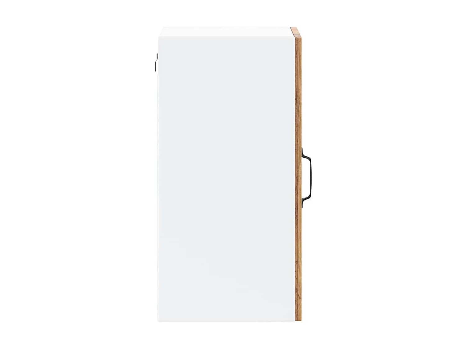 Armoire murale de cuisine avec porte en verre Kalmar vieux bois