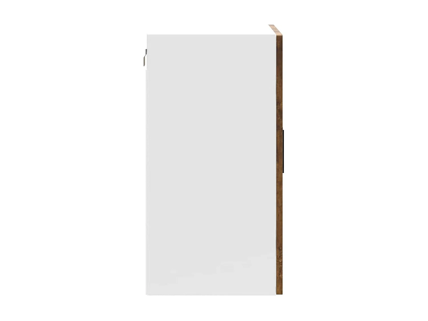 Armoire murale de cuisine avec porte en verre Porto chêne fumé