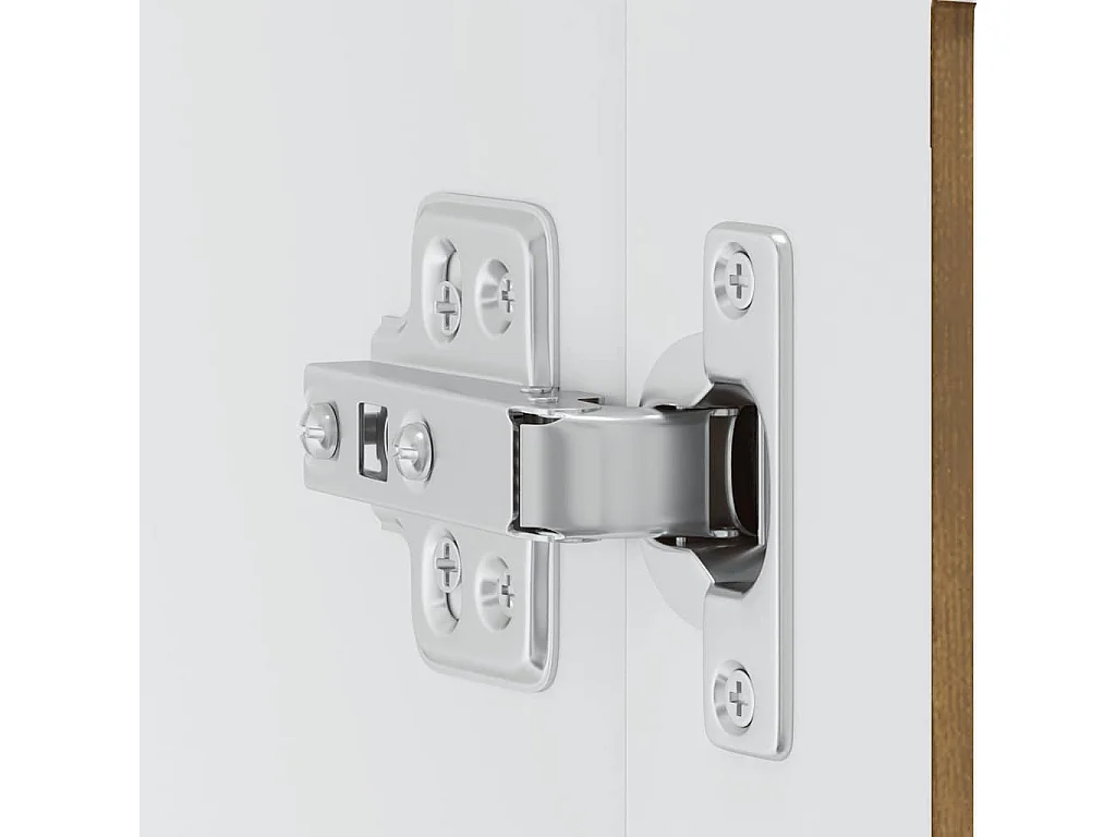 Armoire murale de cuisine avec porte en verre Porto chêne fumé