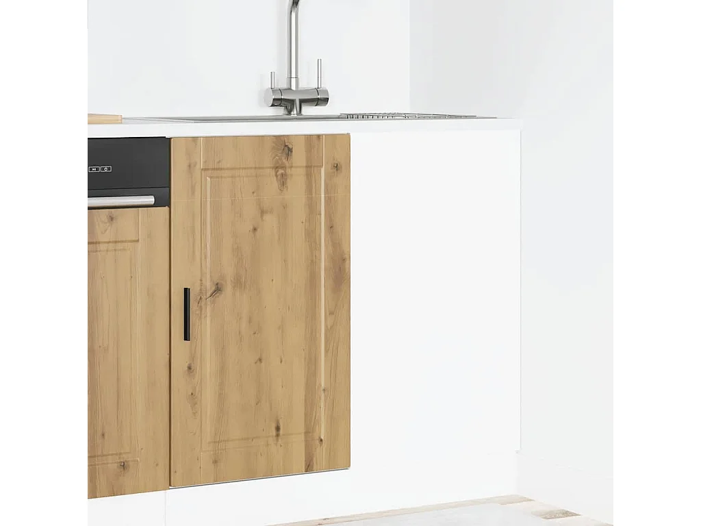 Mueble de cocina Porto fabricado artesanalmente en madera de roble