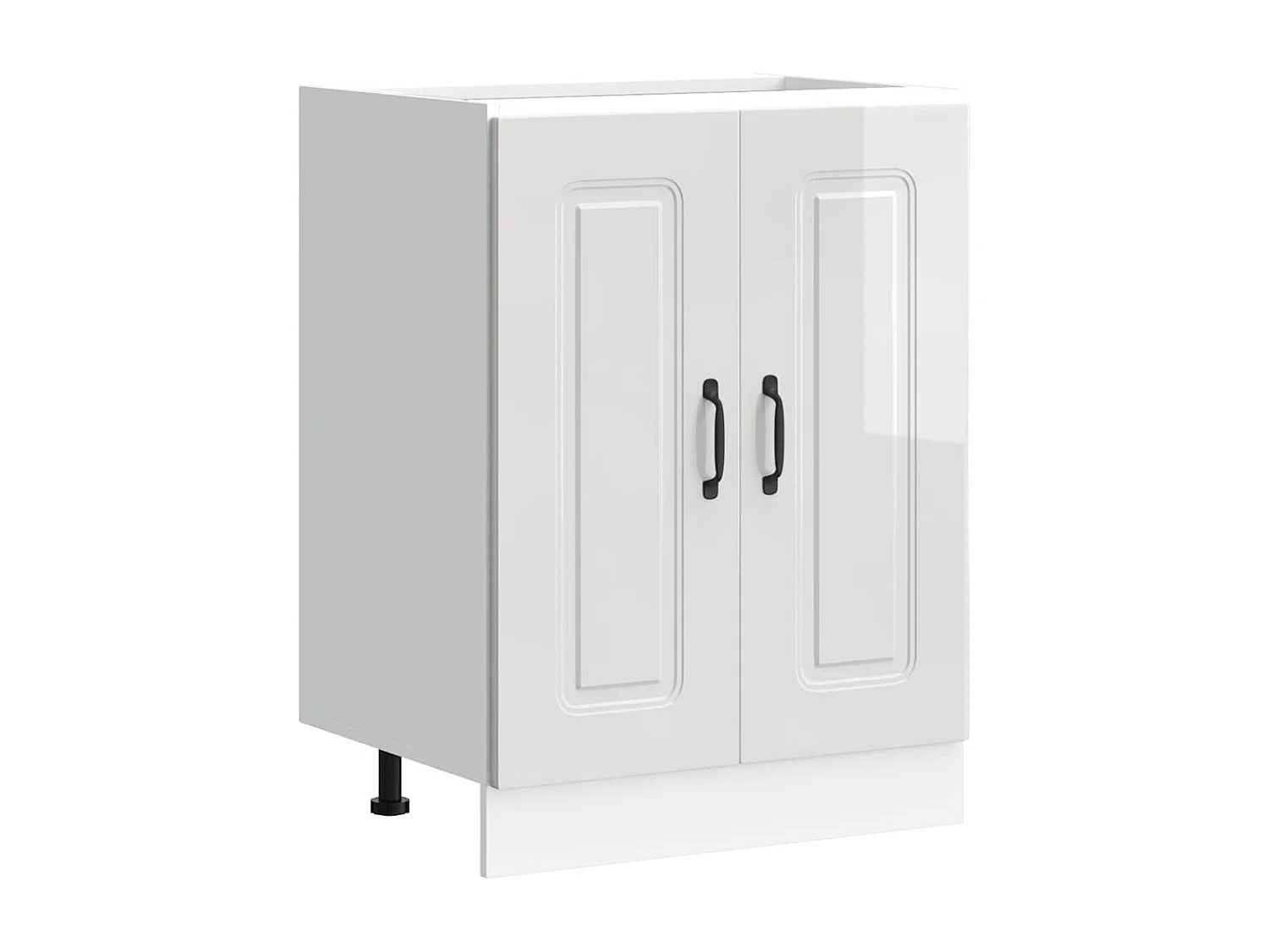 Mueble bajo lavabo Kalmar en color blanco brillo 60x46x81,5 cm