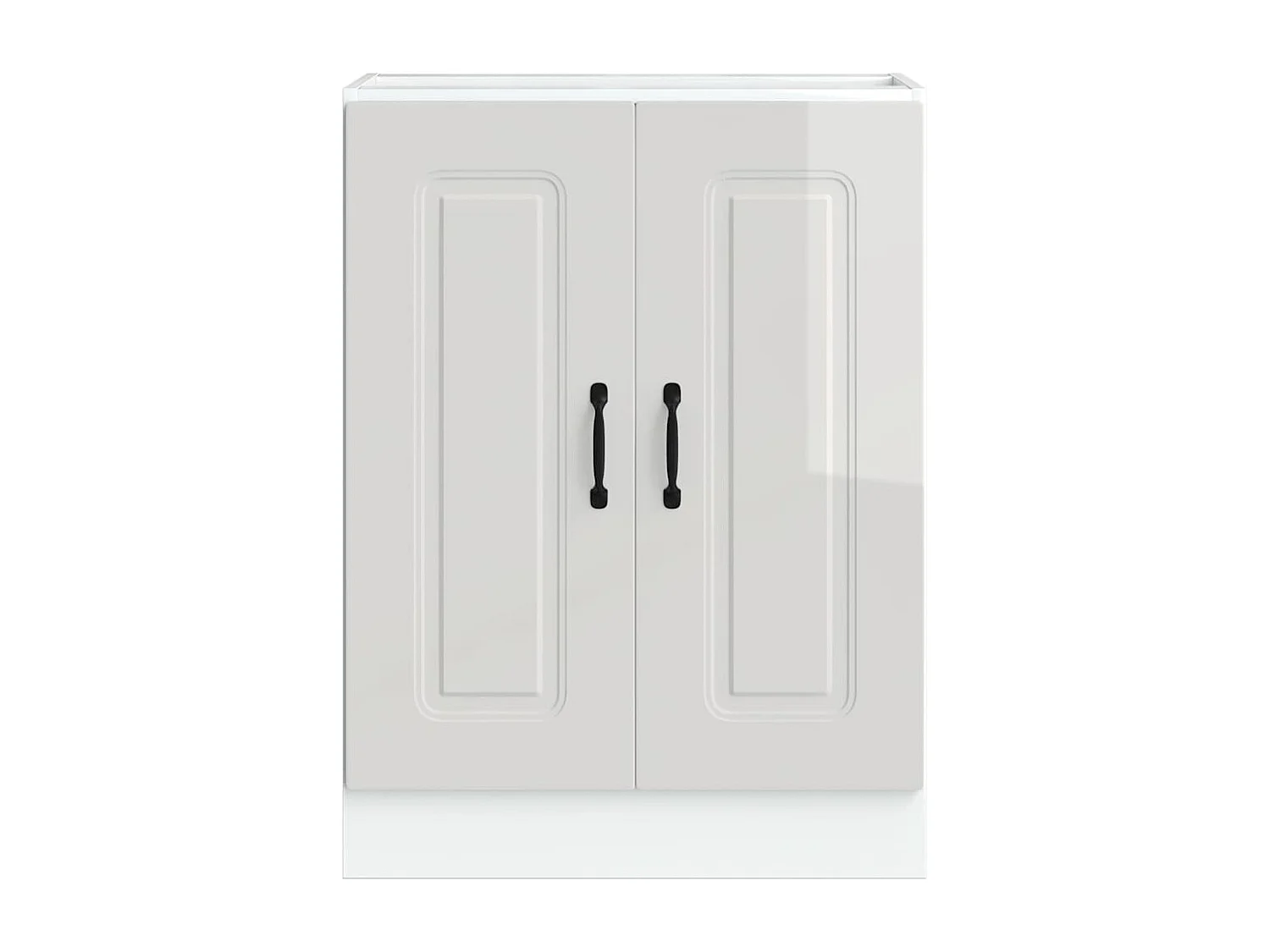 Mueble bajo lavabo Kalmar en color blanco brillo 60x46x81,5 cm