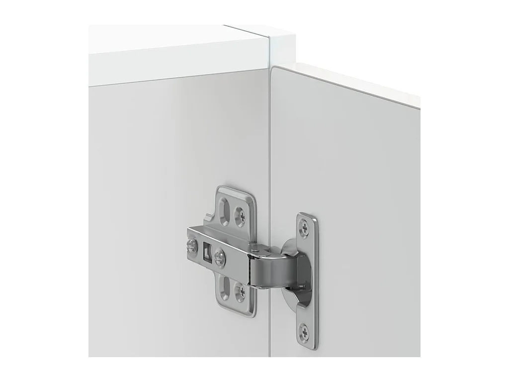 Meuble bas pour évier Kalmar blanc brillant 60x46x81,5 cm