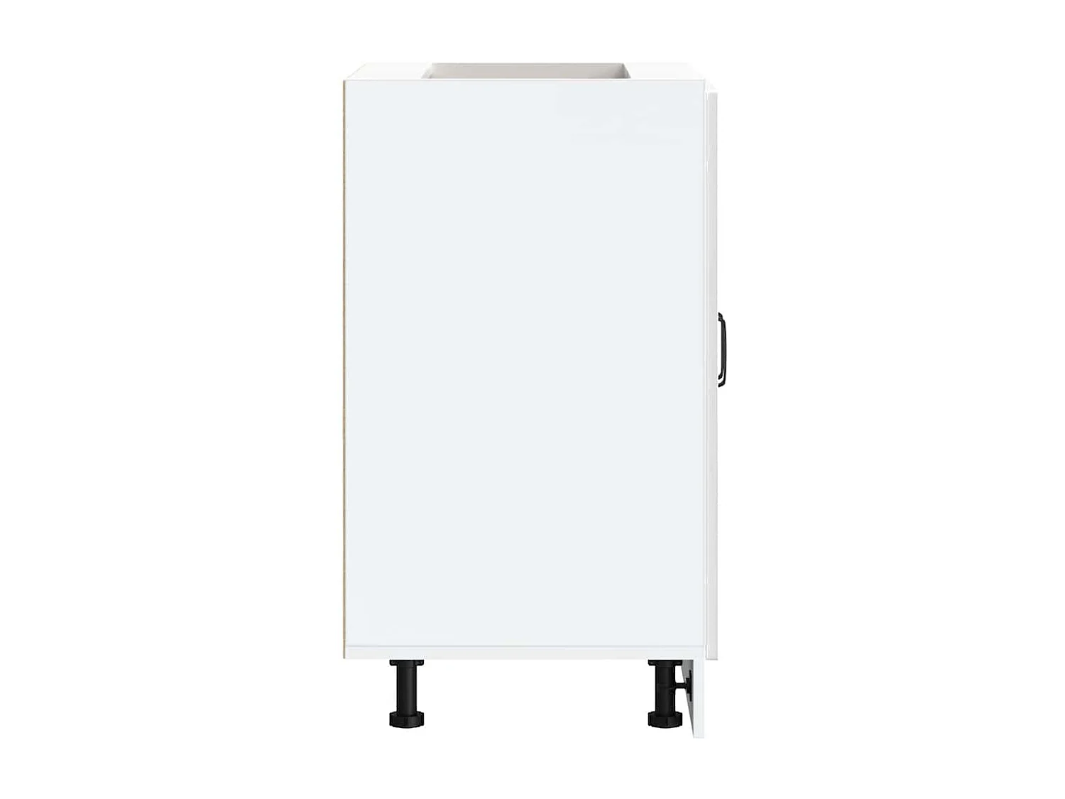 Meuble bas pour évier Kalmar blanc brillant 60x46x81,5 cm