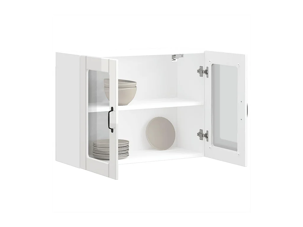 Armoire murale de cuisine avec porte en verre Lucca