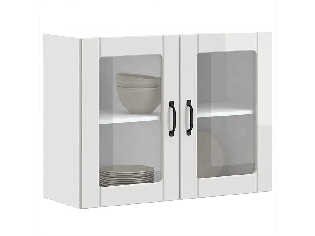 Armoire murale de cuisine avec porte en verre Lucca