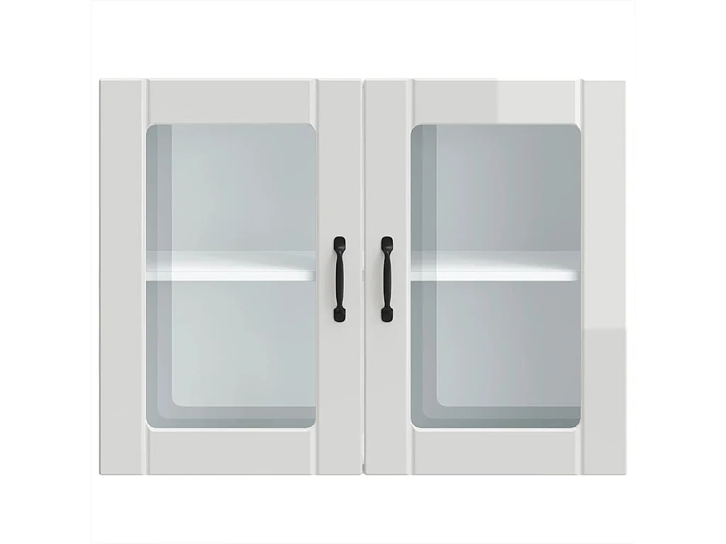 Armoire murale de cuisine avec porte en verre Lucca