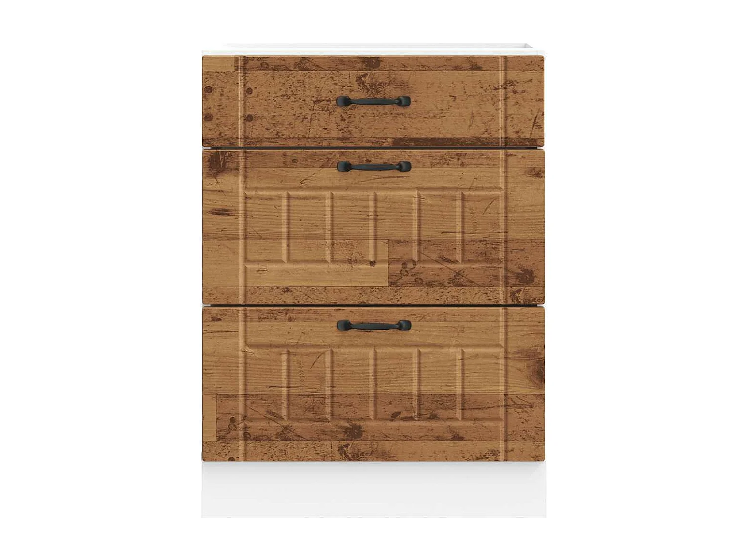 Armoire de cuisine Lucca vieux bois bois ingénierie