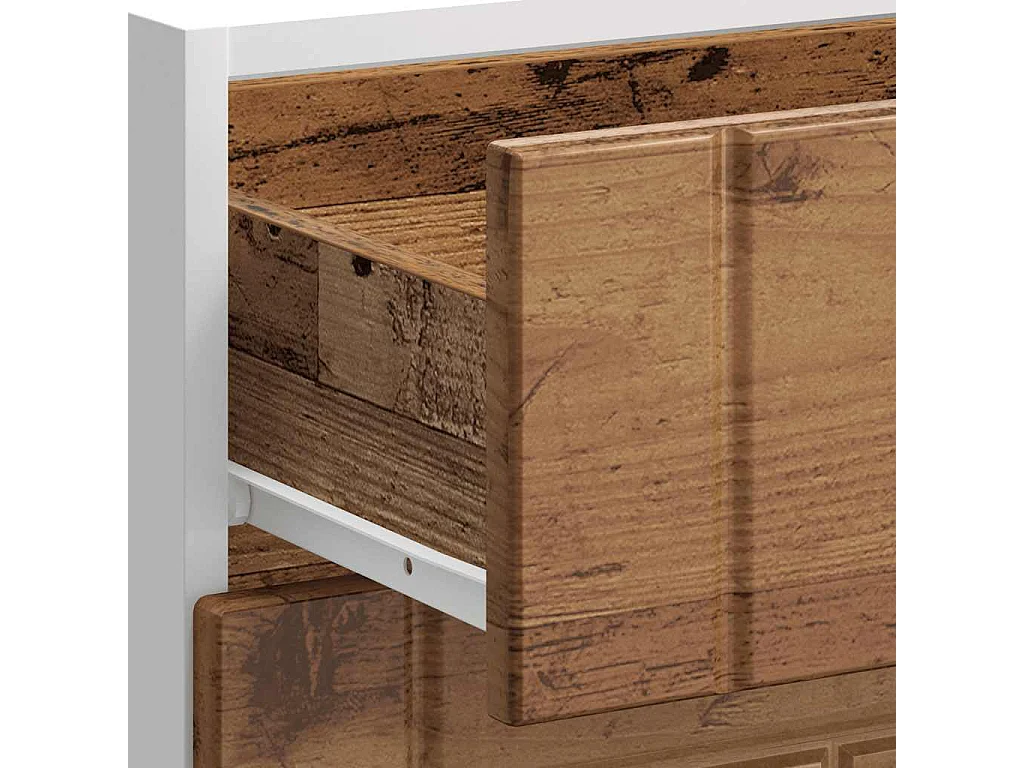 Armoire de cuisine Lucca vieux bois bois ingénierie