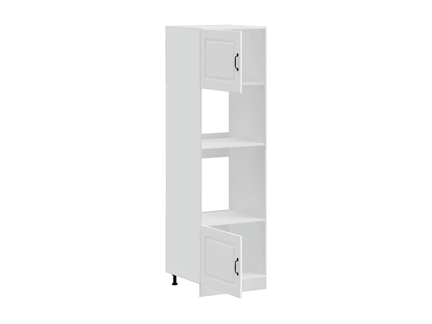 Armoires de four 2 pcs Lucca blanc bois d'ingénierie