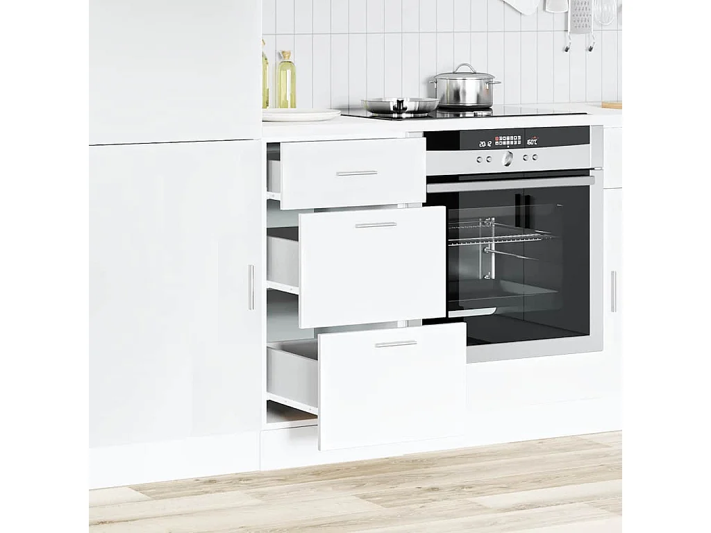 Armoire de plancher blanc 40x46x81,5 cm bois d'ingénierie