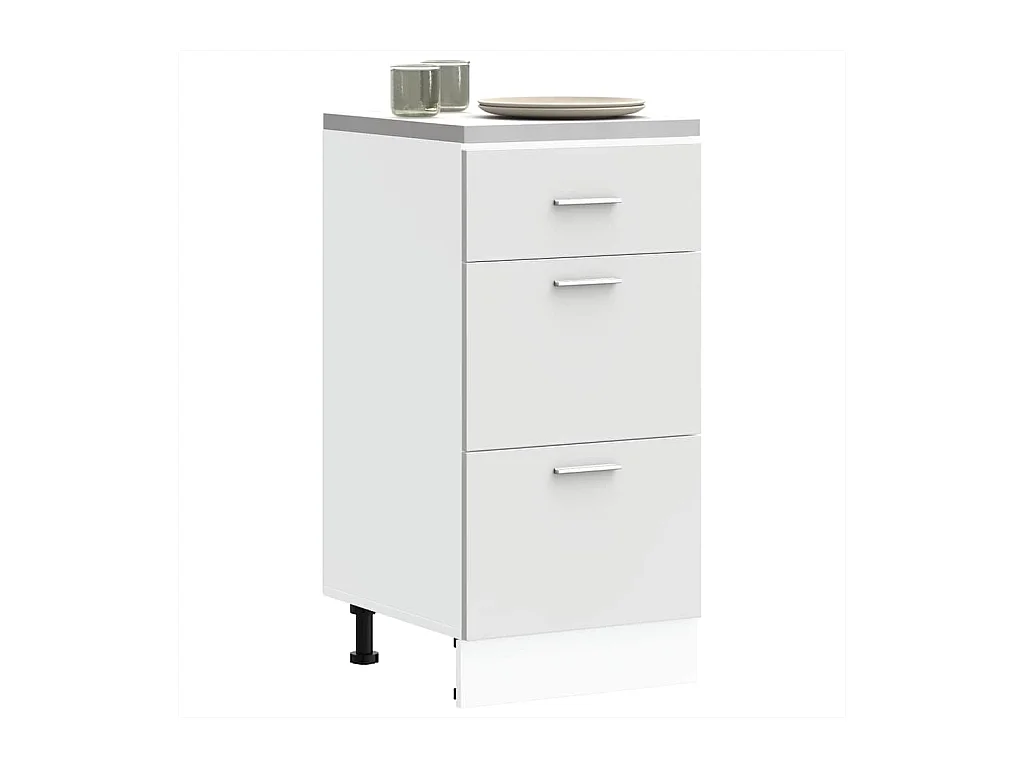 Armoire de plancher blanc 40x46x81,5 cm bois d'ingénierie