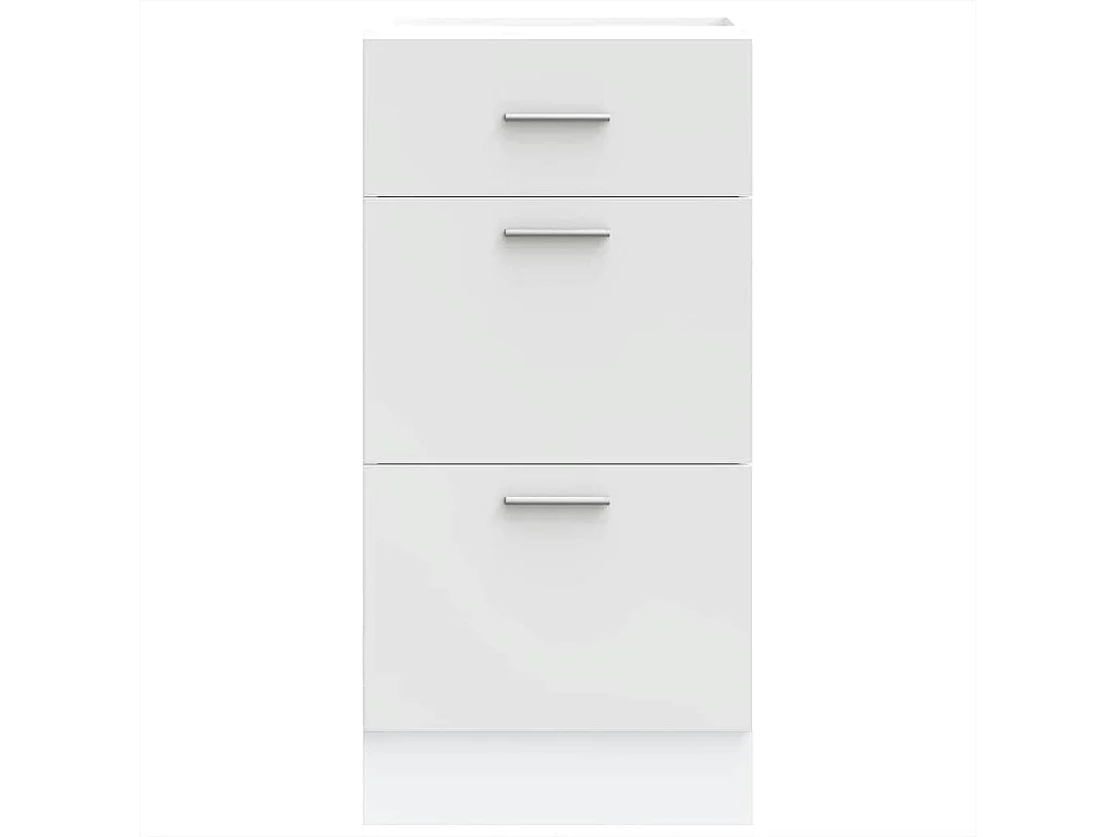 Weißer Unterschrank 40x46x81,5 cm Holzwerkstoff