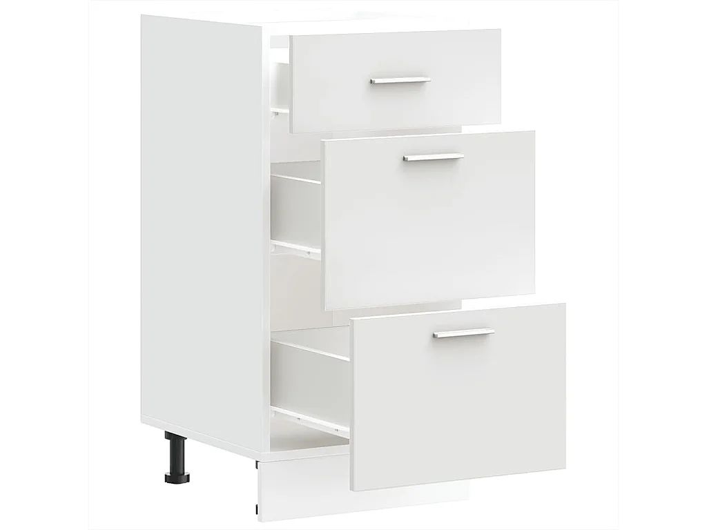 Weißer Unterschrank 40x46x81,5 cm Holzwerkstoff