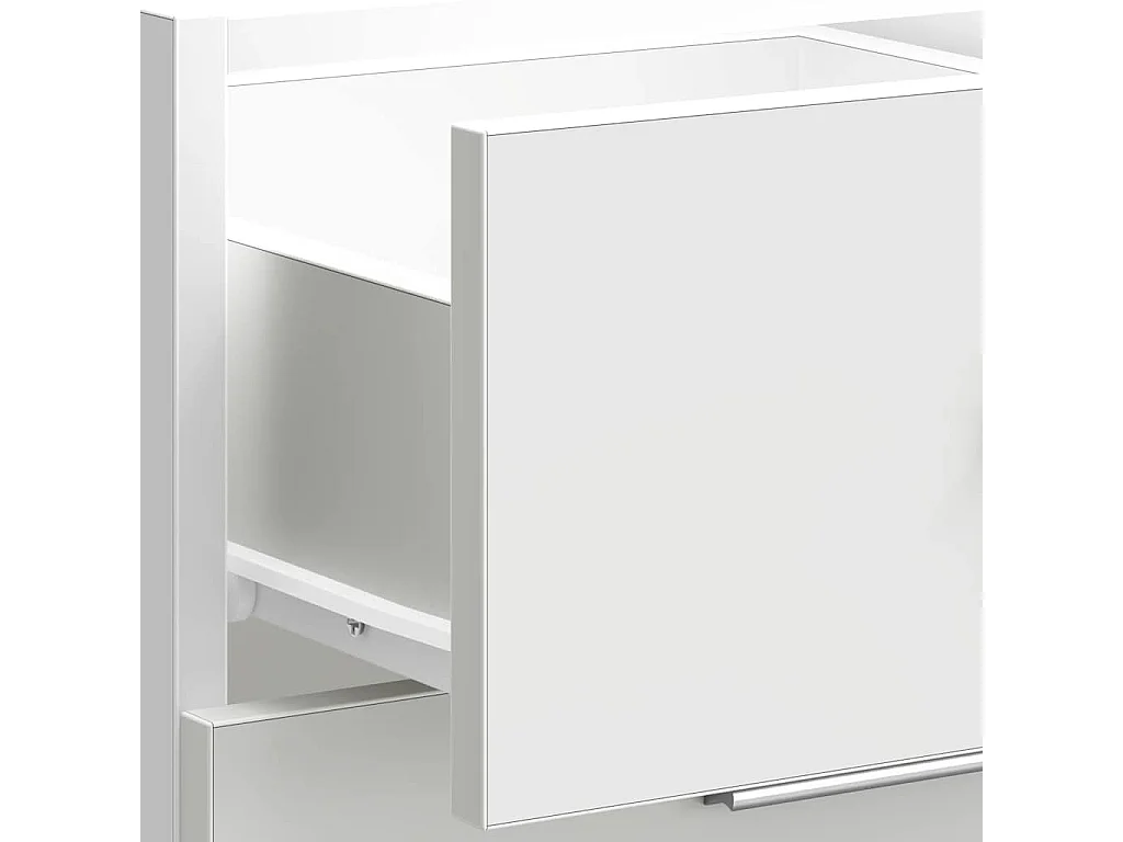 Weißer Unterschrank 40x46x81,5 cm Holzwerkstoff