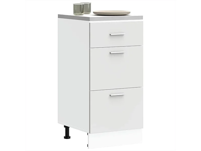 Armoire de plancher blanc 40x46x81,5 cm bois d'ingénierie