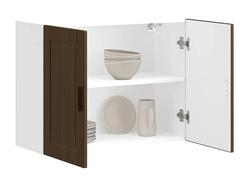 Armoire murale de cuisine Porto chêne marron bois d'ingénierie