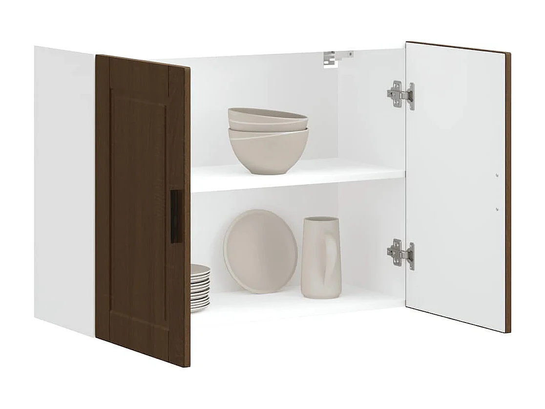 Armoire murale de cuisine Porto chêne marron bois d'ingénierie