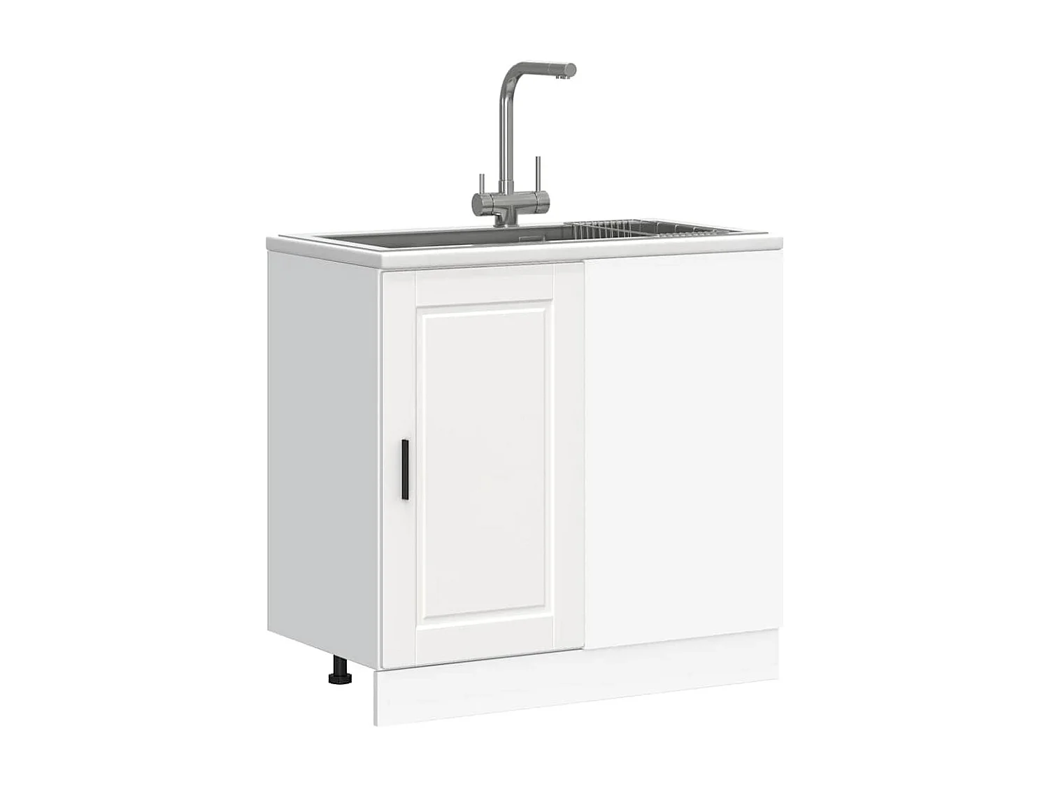 Armoire de cuisine Porto blanc bois d'ingénierie