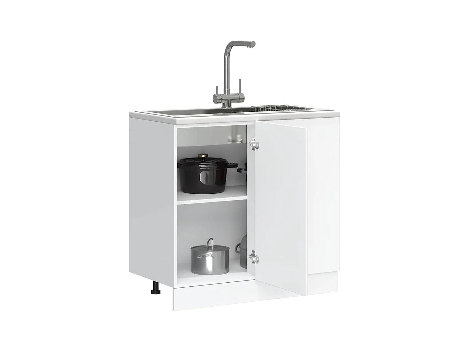 Mobile da cucina in legno ingegnerizzato bianco Porto