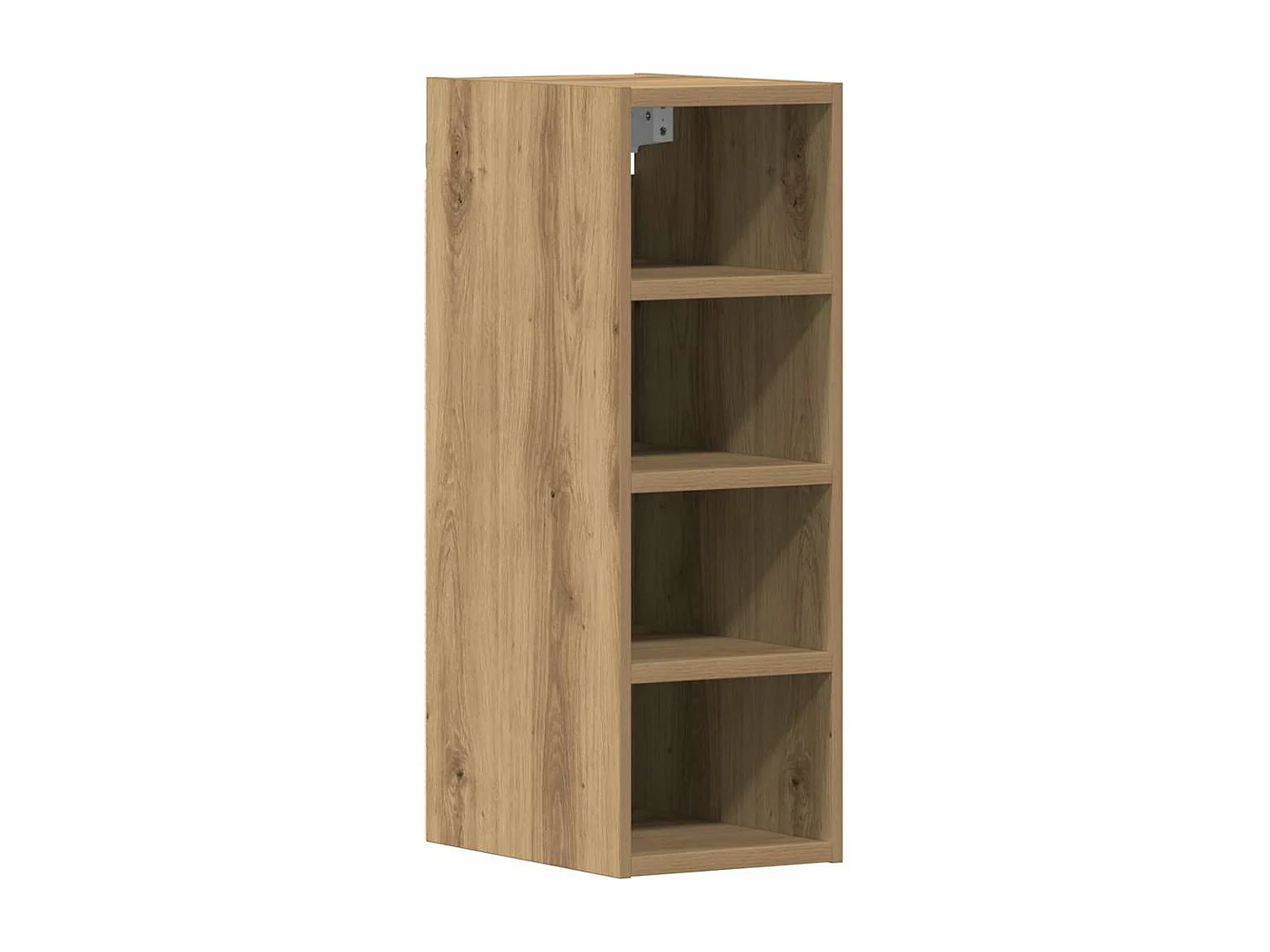 Mobiletto pensile in rovere artigianale 20x29,5x60 cm in legno ingegnerizzato