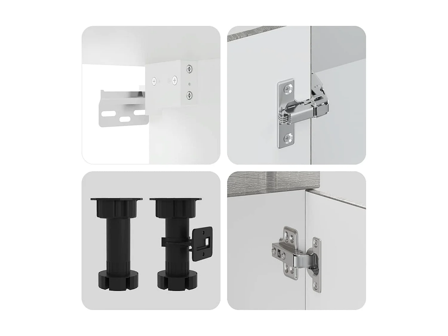 Conjunto de armários de cozinha Lucca de 14 peças em madeira projetada