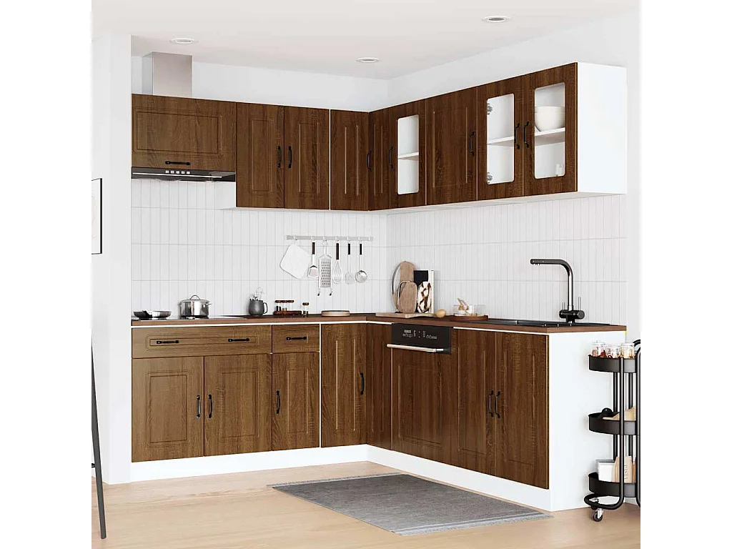 Ensemble d'armoires de cuisine 11 pcs Kalmar bois d'ingénierie