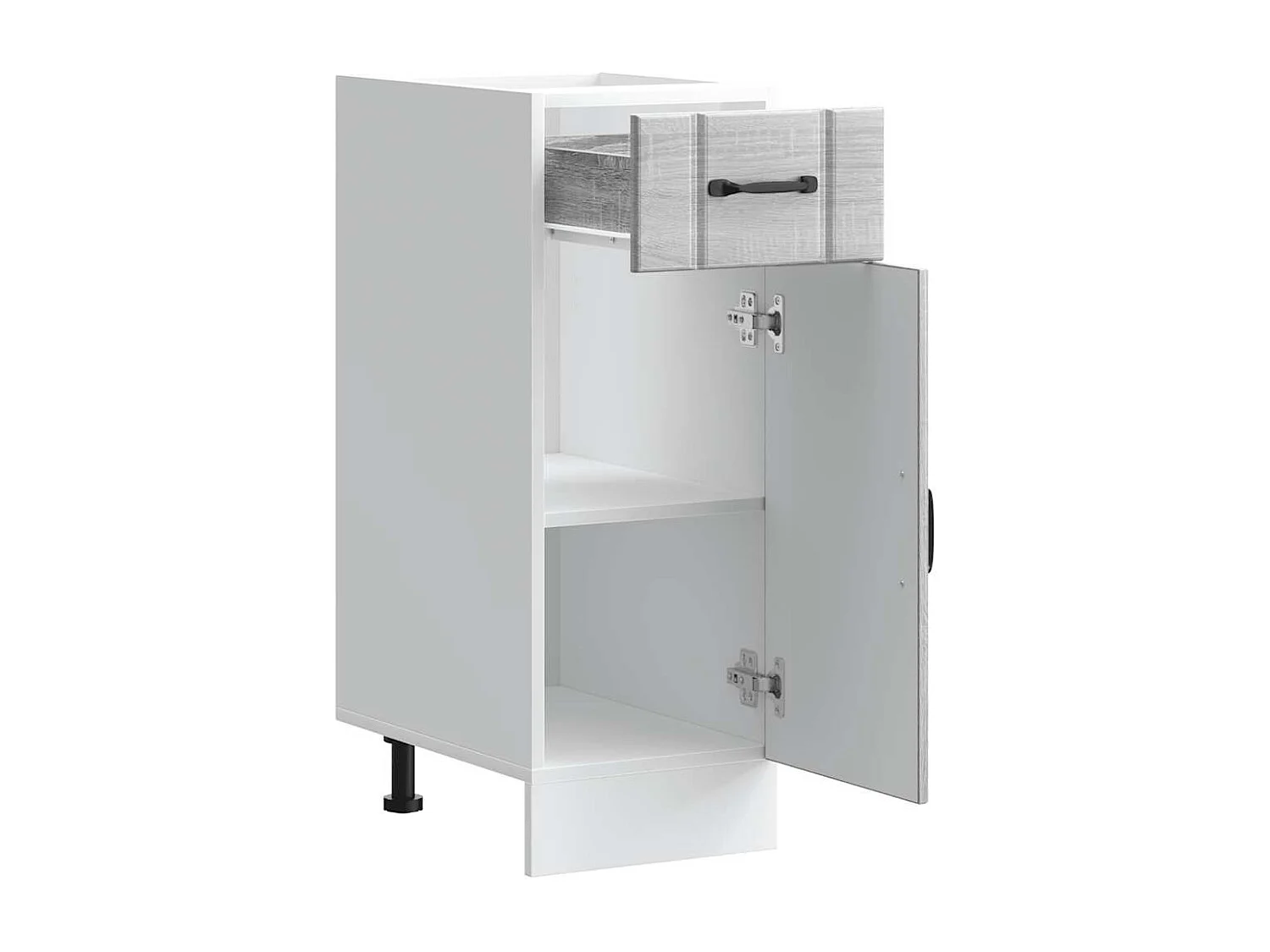 Armoire de cuisine Lucca sonoma gris bois ingénierie