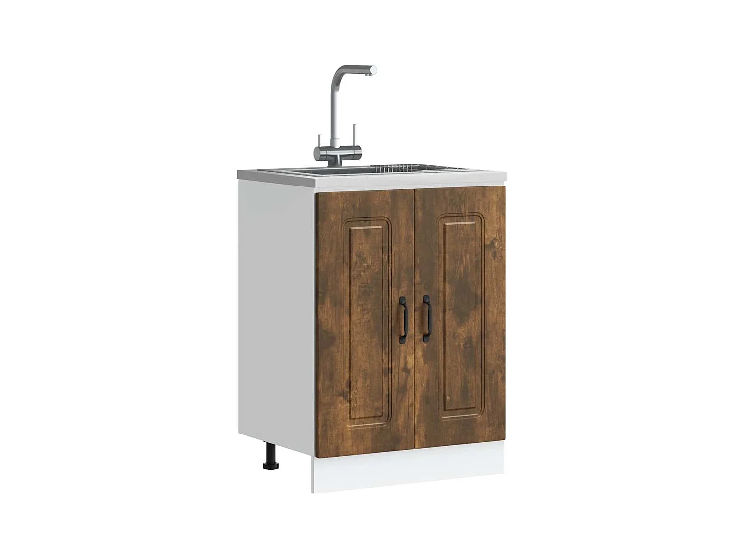 Mobile base per lavello Kalmar in rovere affumicato, legno ingegnerizzato