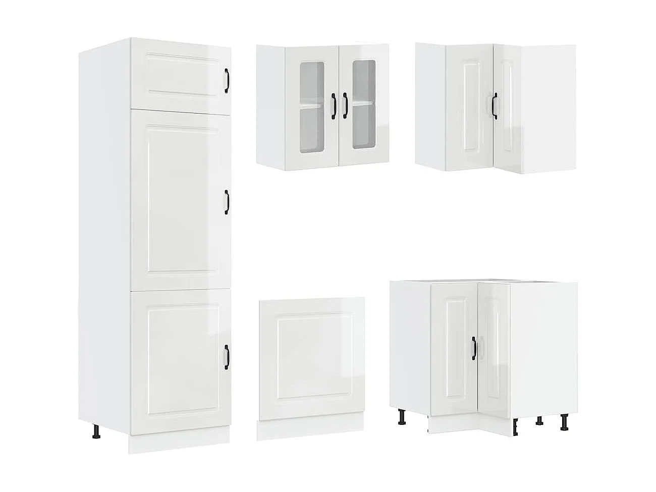 Ensemble d'armoires de cuisine 14 pcs Porto bois d'ingénierie