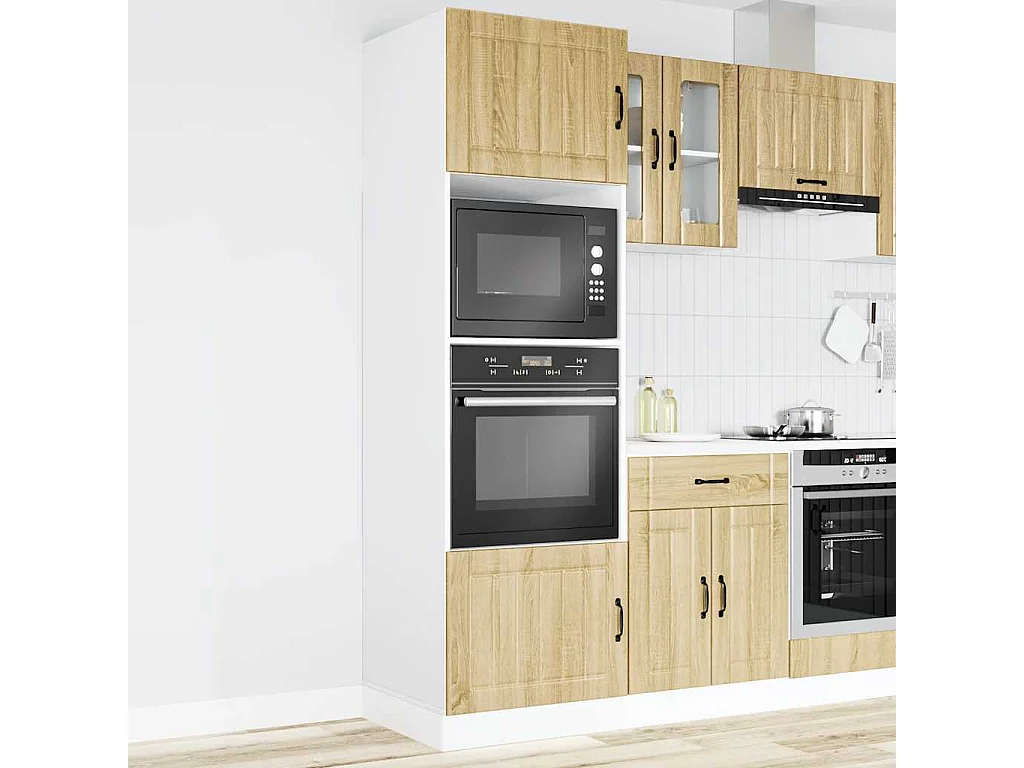 Armoires de four 2 pcs Kalmar chêne sonoma bois d'ingénierie