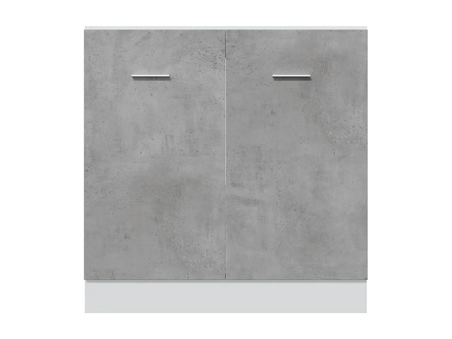 Armoire de plancher d'évier gris béton 80x46x81,5 cm