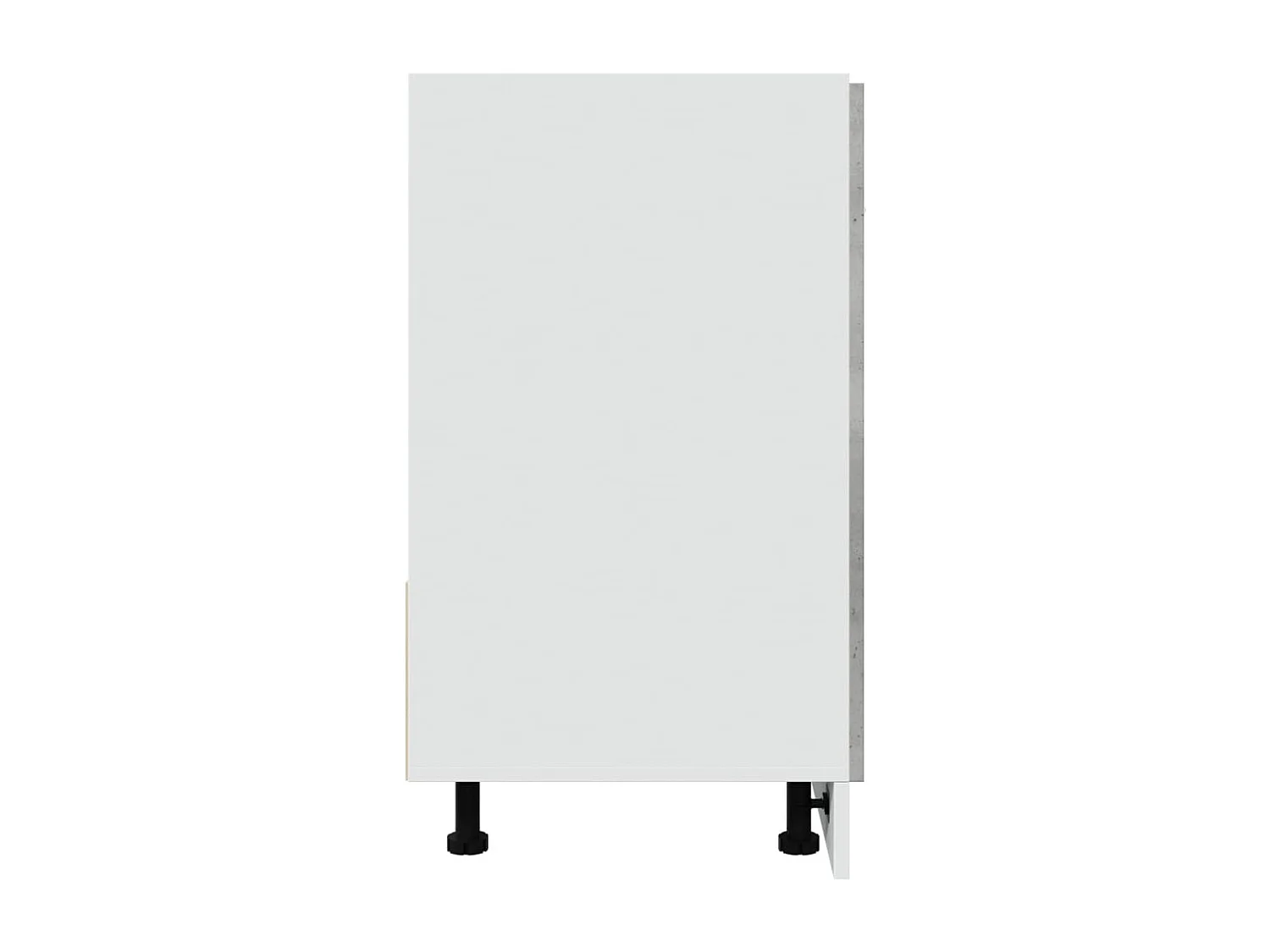 Armoire de plancher d'évier gris béton 80x46x81,5 cm
