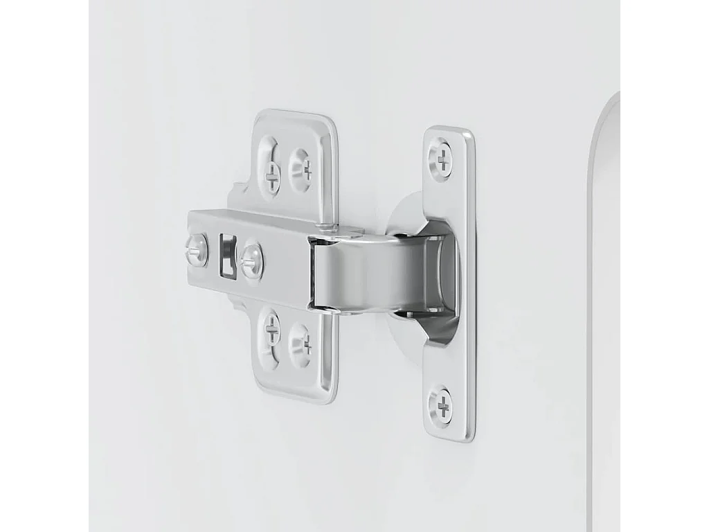 Armoire murale de cuisine avec porte en verre Kalmar blanc