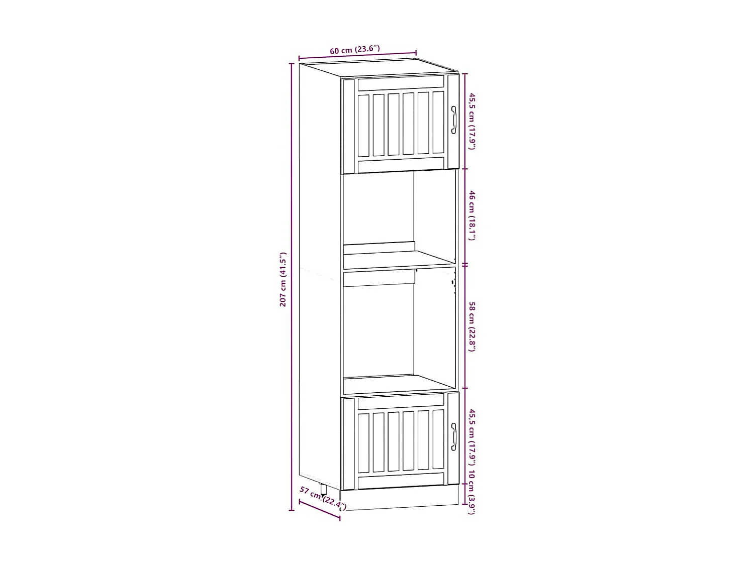 Ensemble d'armoires de cuisine 7 pcs Kalmar bois d'ingénierie