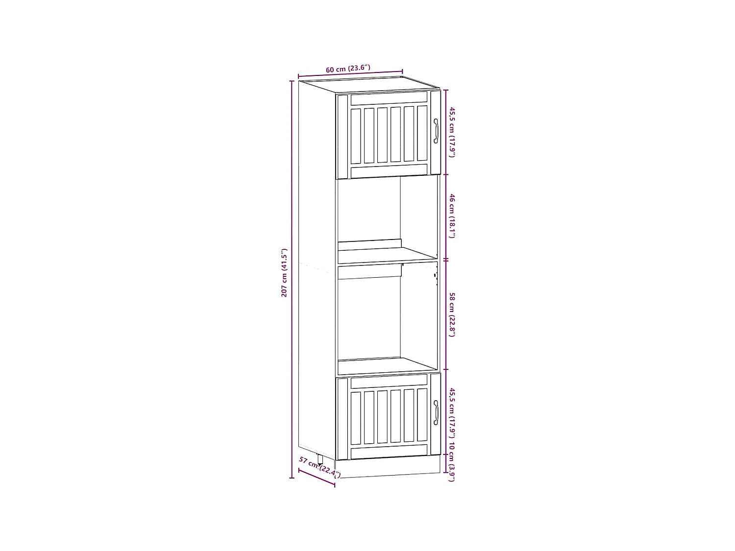 Ensemble d'armoires de cuisine 7 pcs Kalmar bois d'ingénierie