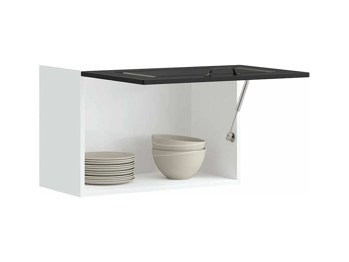 Mobile da cucina Kalmar in legno ingegnerizzato nero