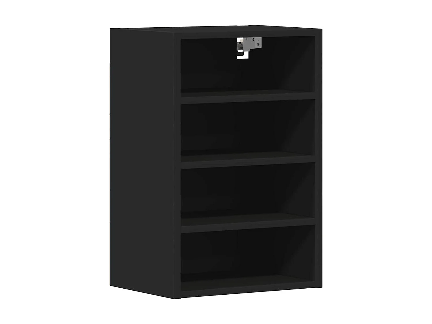 Armoire suspendue noir 40x29,5x60 cm bois d'ingénierie