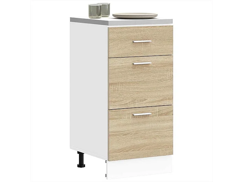 Móvel de chão em carvalho Sonoma 40x46x81,5cm madeira de engenharia